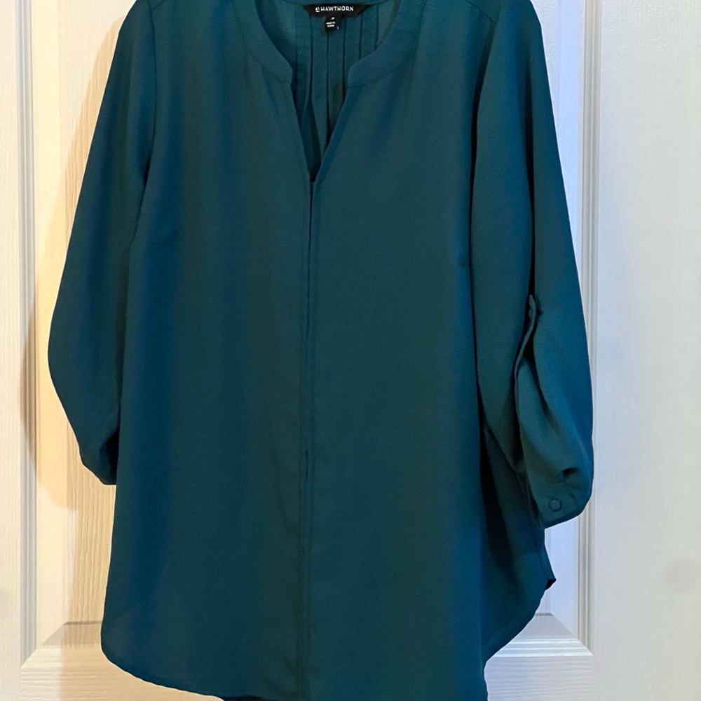 Elegant Greenish Teal  Blouse